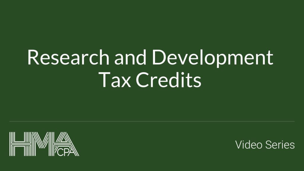 Research and Development Tax Credits